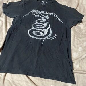 Metallica Black Graphic Short Sleeve Tee